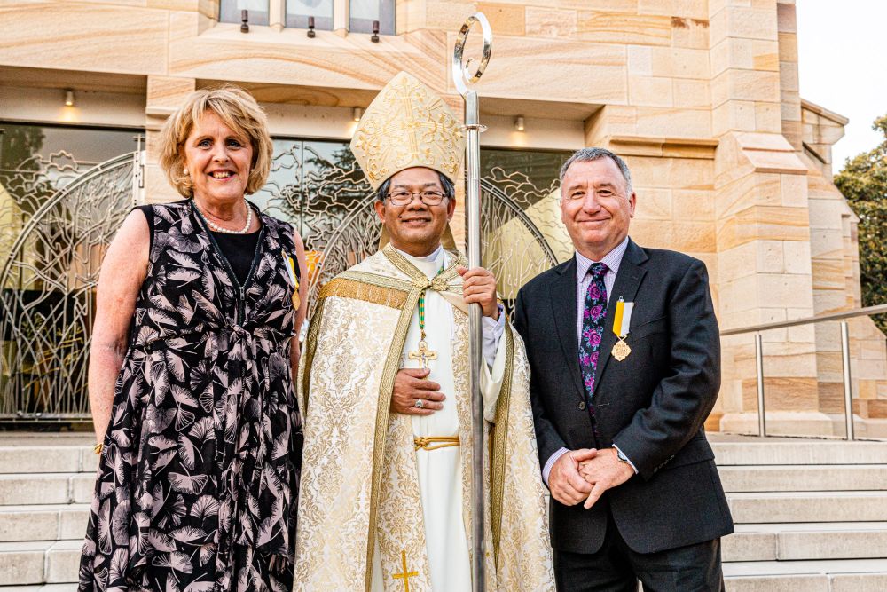 Papal Honours Patricia Carr Bishop Vincent Kevin Mills