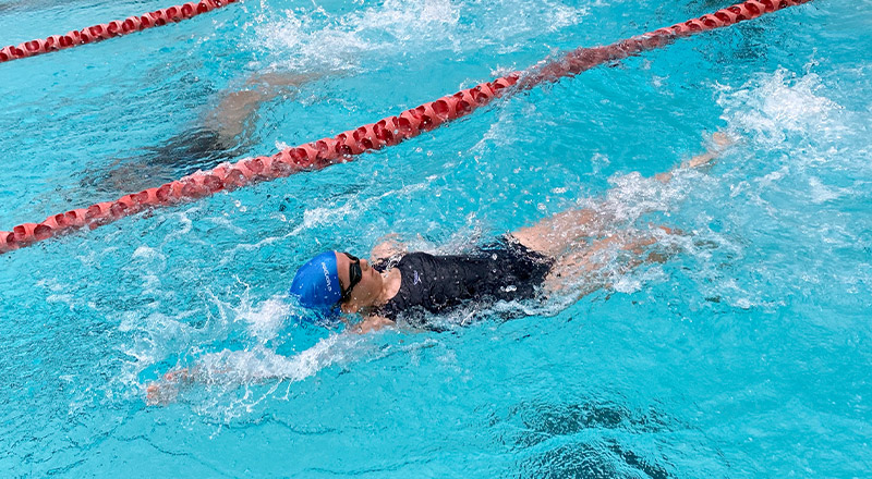 St Luke's Catholic School Marsden Park student swimming