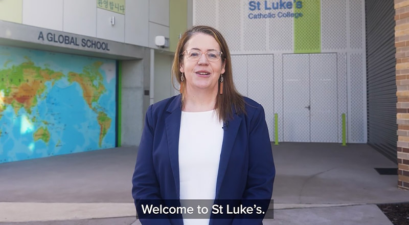 Kelly Bauer, Principal of st Luke's Catholic College Marsden Park.